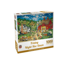 Masterpieces 1000 Piece Jigsaw Puzzle for Adults and Families - Friday Night Hoe Down - 19.25"x26.63"