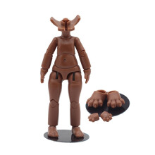 niannyyhouse DOD Stretch Cord Stijl 10.5cm Pop Actiefiguren Lichaam Geschikt voor 1/12 BJD Poppen Hoofd