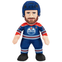 Bleacher Creatures Edmonton Oilers Leon Draisaitl 10" Plyschfigur - NHL Spelare Plysch för Lek eller Visning