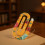 10Pcs Decorative Bookmarks Clip Flower Print Acrylic-1 7
