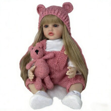 MUÑECA REBORN GUESSBELLY Realista 55cm 22in Cuerpo Vinilo Completo Princesa con Pelo Largo