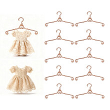 10 Stuks Mini Metalen Kledinghangers voor Poppenhuis, 1,5" Pop Kledinghangers Accessoires