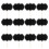 Catering Cupcake Toppers Cocktail Drink Dinner-Black 12 Sticks 1
