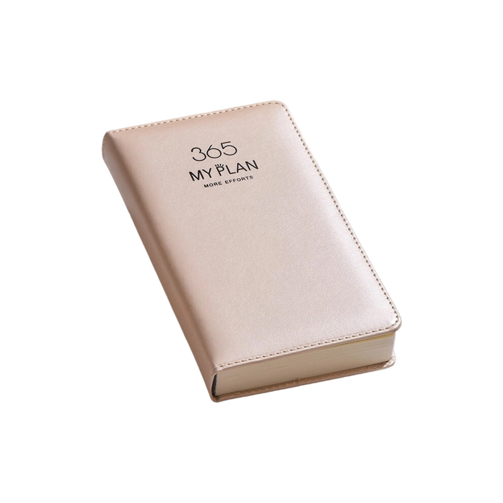 Gold 2026 Planner Journal Schedule Notebook Work-Champagne