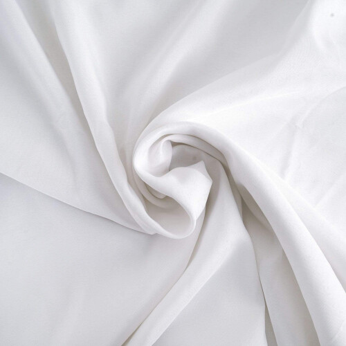 Nappe ronde blanche en polyester 120 pouces 2