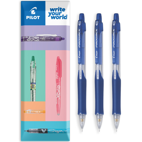 Pilot Pilot Progrex Mechanical Pencil Blue 0.5mm Pack of 3