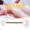 Natural Double Head Rose Quartz Jade Slimming Face Beauty Massage Roller (#03) 2