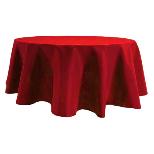 Runde Tischdecke aus Polyester-Spandex mit 70 Zoll Durchmesser 1