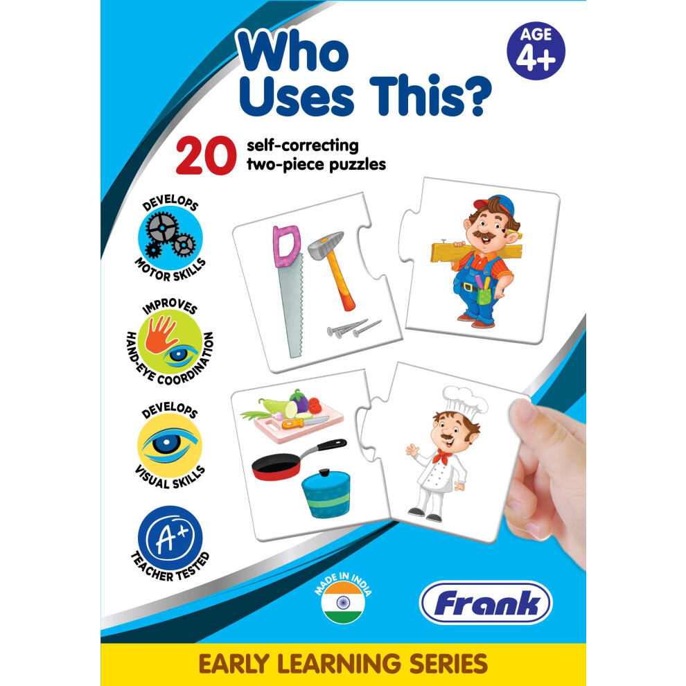 Photos - Jigsaw Puzzle / Mosaic Frank Who Uses This? 20 Self-Correcting 2 Pcs Puzzle - Early Learner Logic Puzzles - Educational Toys And Games (40 Pieces)