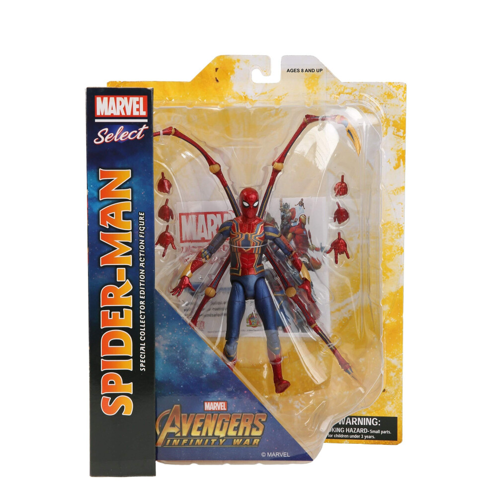 Marvel Diamond Select Toys Select: Avengers Infinity War Spider-Man Action Figure