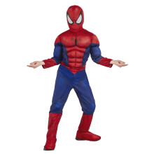 Rubie's Marvel Ultimate Spider-Man Deluxe Muscle Chest Costume, Child Medium - Medium One Color