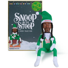 Snoop Dogg Snoop on The Stoop Christmas Elf, Shelf Decor, 12” Small Plush Collectible Figurine, Big Box