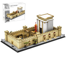 LQPFBSM Jerusalem Tempel Bauklötze Set Jüdische Architektur Spielzeug Salomons Heiliger Tempel Modell