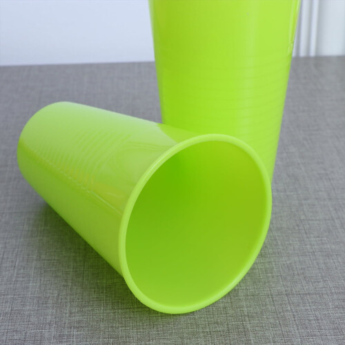 12 stk. grønne plastkopper, gjenbrukbare 2