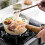 Clear glass saucepan non-stick 600ml 5