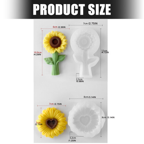 Strong Elastomer Flower Cast For DIY Projects Including Soap 2