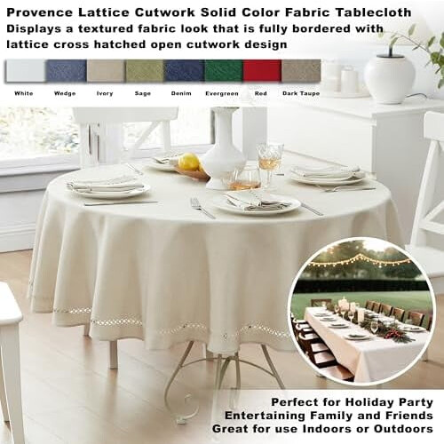 Obrus prostokątny Wedgewood Blue Polyester 60x102 cale 1