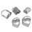 5-Piece Heart Cookie Cutter Set Stainless Steel 2