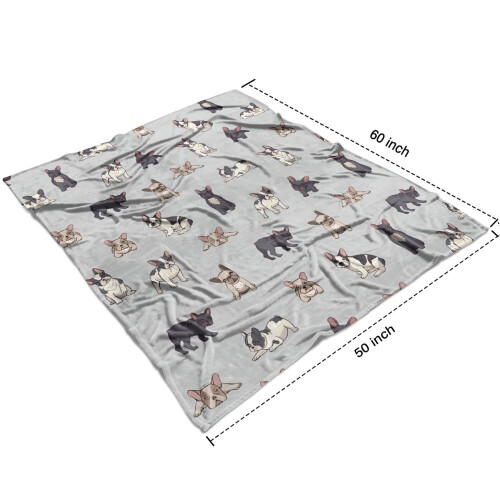 Κουβέρτα φανέλας Boston Terrier 50x60 ίντσες 1