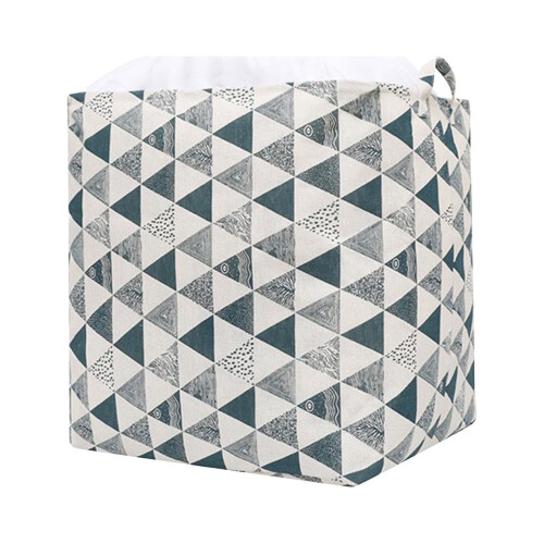 Cotton Linen Foldable Laundry Basket with Drawstring – 2