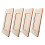 4 ubehandlede trebilderammer, 13 cm 5
