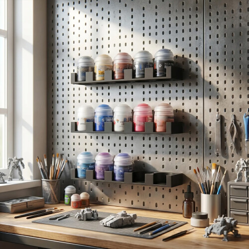 Support de rangement de bouteilles de peinture pour artistes et 2