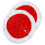 Rode pluche mini kerstboomrok 38 cm 3