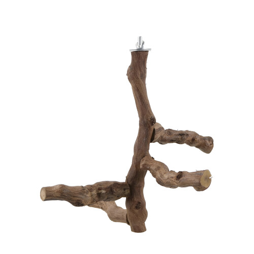 Wood Bird Perch Stand for Parrots and Conures 1
