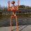 Græskarskeletdekoration Orange Halloween-ophæng 5