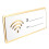 Placa de acrílico com Wi-Fi e área para senha regravável 3