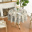 Runde Polyester-Tischdecke, 90 x 90 Zoll 2