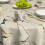 Runde Polyester-Tischdecke, 90 x 90 Zoll 4