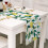 Chemin de table en lin – Motif floral printemps-été 5