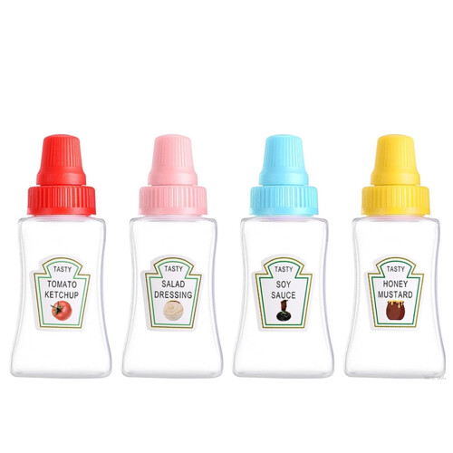 Återanvändbara plastflaskor – 4-pack, bred öppning, 1