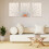 Conjunto de 3 pôsteres abstratos em estilo boho para parede – 30x40cm (12x16 polegadas) 2