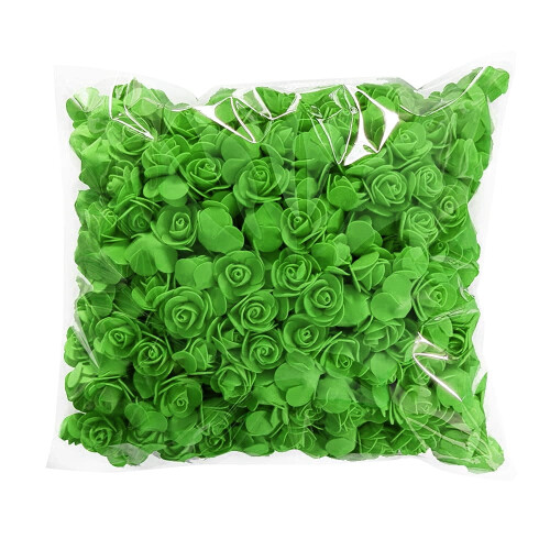 Teste di rose artificiali in schiuma PE, 3,5 cm, 50 pezzi 2