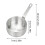 Stainless Steel Saucepan with Handle 3 Qt Silver 3