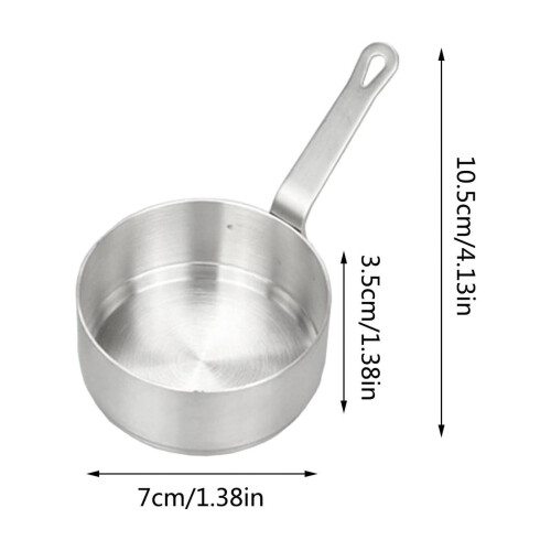 Stainless Steel Saucepan with Handle 3 Qt Silver 2