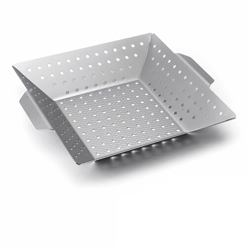 Stainless Steel BBQ Pan with Grill Basket 1