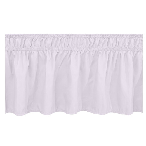 Jupe de lit enveloppante, taille double, polyester, ton neutre 1