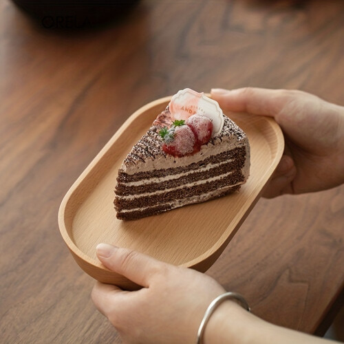 Wooden Bread Plate Round 18 cm 2