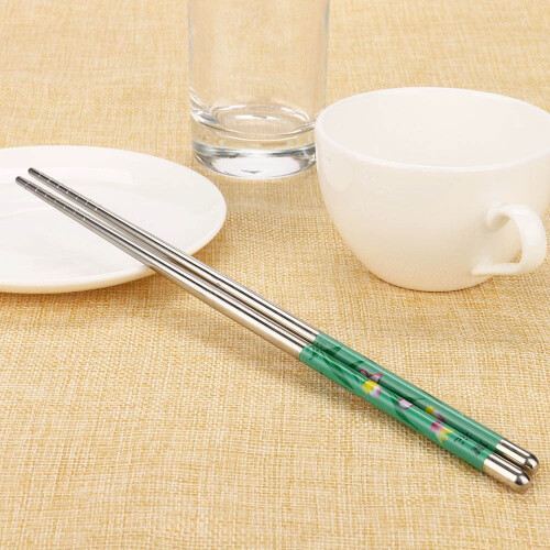 Ζεύγος από ανοξείδωτο ατσάλι Chopsticks, επαναχρησιμοποιήσιμα, κατάλληλα για 1