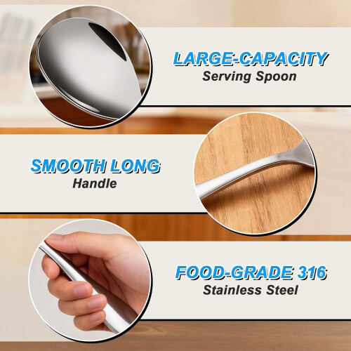 Stainless Steel Rice Scoop – Durable Kitchen Spoon 2