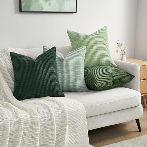 Fodere per cuscini in velluto a coste 60x60 cm, set da 4 1