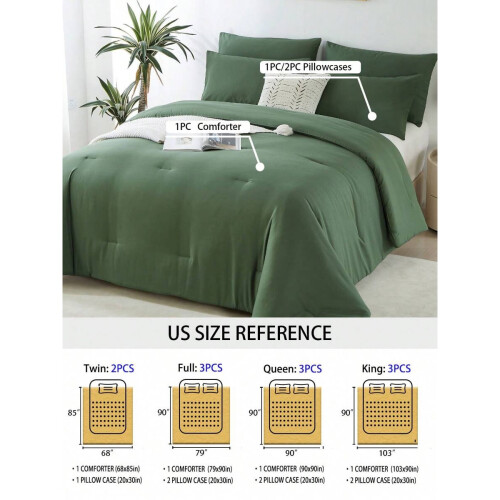 Mikrofaser-Bettwäscheset, 2- oder 3-teilig, Queen-Size 1