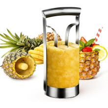 Pineapple cutter, pineapple remover, stainless steel pineapple peeler, core remover, kitchen cutter, thicker blade, with ergonomic