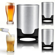 portable beer frothers – for glass & PET bottles, reusable, dishwasher safe