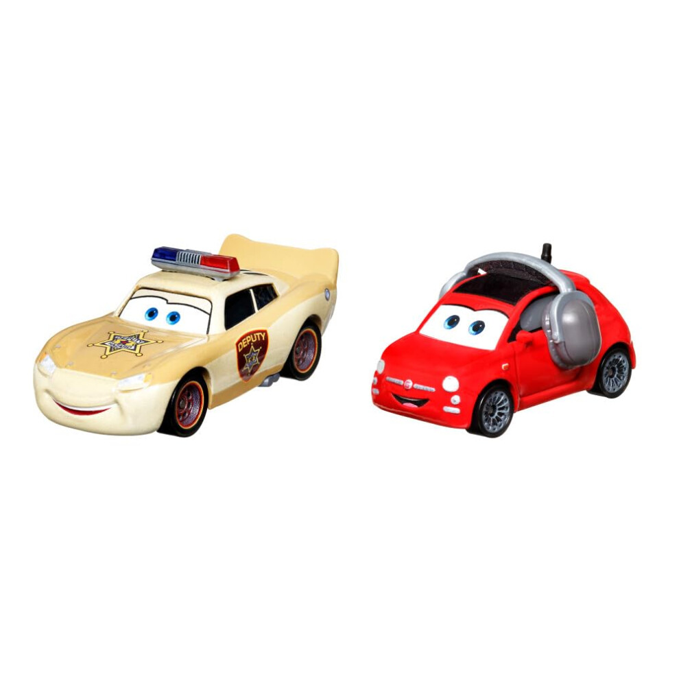 Mattel Disney Pixar Cars Lightning Mcqueen Deputy Hazzard And Bella Cadavre