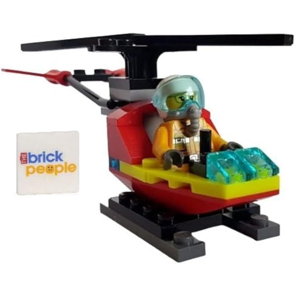 Lego City: Firerfighter Minifigure In Helicopter (Ages 6+) Mini Set