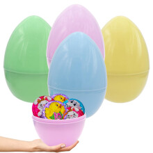 Uova Pasquali Giganti Colorate e Riempibili, Perfette per Caccia alle Uova, 8"